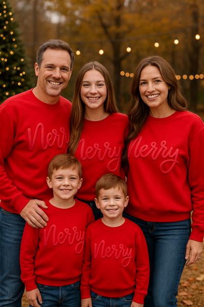 Puff Merry Christmas Sweatshirt