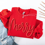 Puff Merry Christmas Sweatshirt