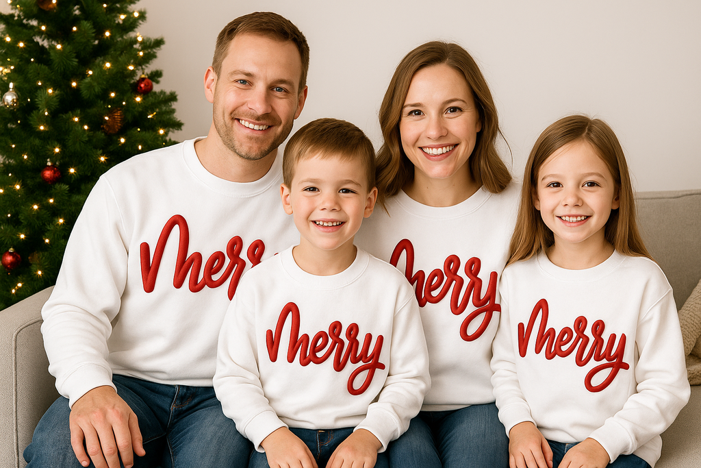 Puff Merry Christmas Sweatshirt
