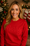 Puff Merry Christmas Sweatshirt