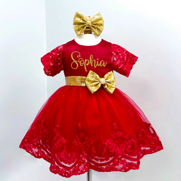 Charlotte Dress - Red