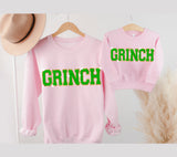 GRINCH Sweatshirt - Light Pink*