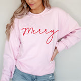 Merry Sweatshirt - Pink
