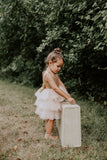 Pink and Gold Flower Girl Dress tutu dress