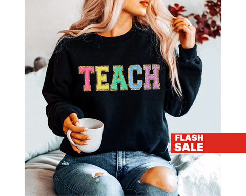 TEACHER CHENILLE PATCH SHIRT