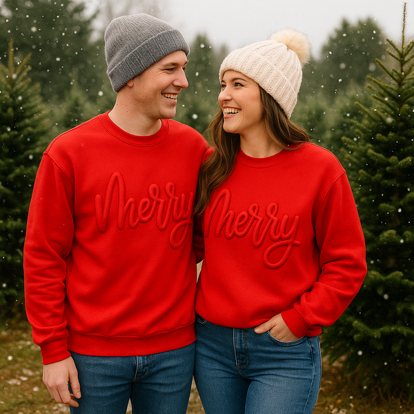 Puff Merry Christmas Sweatshirt