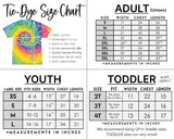 Peace Out Kindergarten Tie Dye Shirt - Rainbow