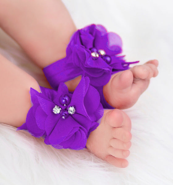 Purple Barefoot Sandals