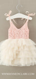 Blush & Ivory Tutu Dress - Minnie Mouse Birthday Outfit