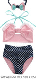 Claire Bikini and Headband Set - Minnie Mouse Birthday Outfit