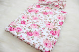 FLORAL SWADDLE BLANKET & HEADBAND SET - Minnie Mouse Birthday Outfit