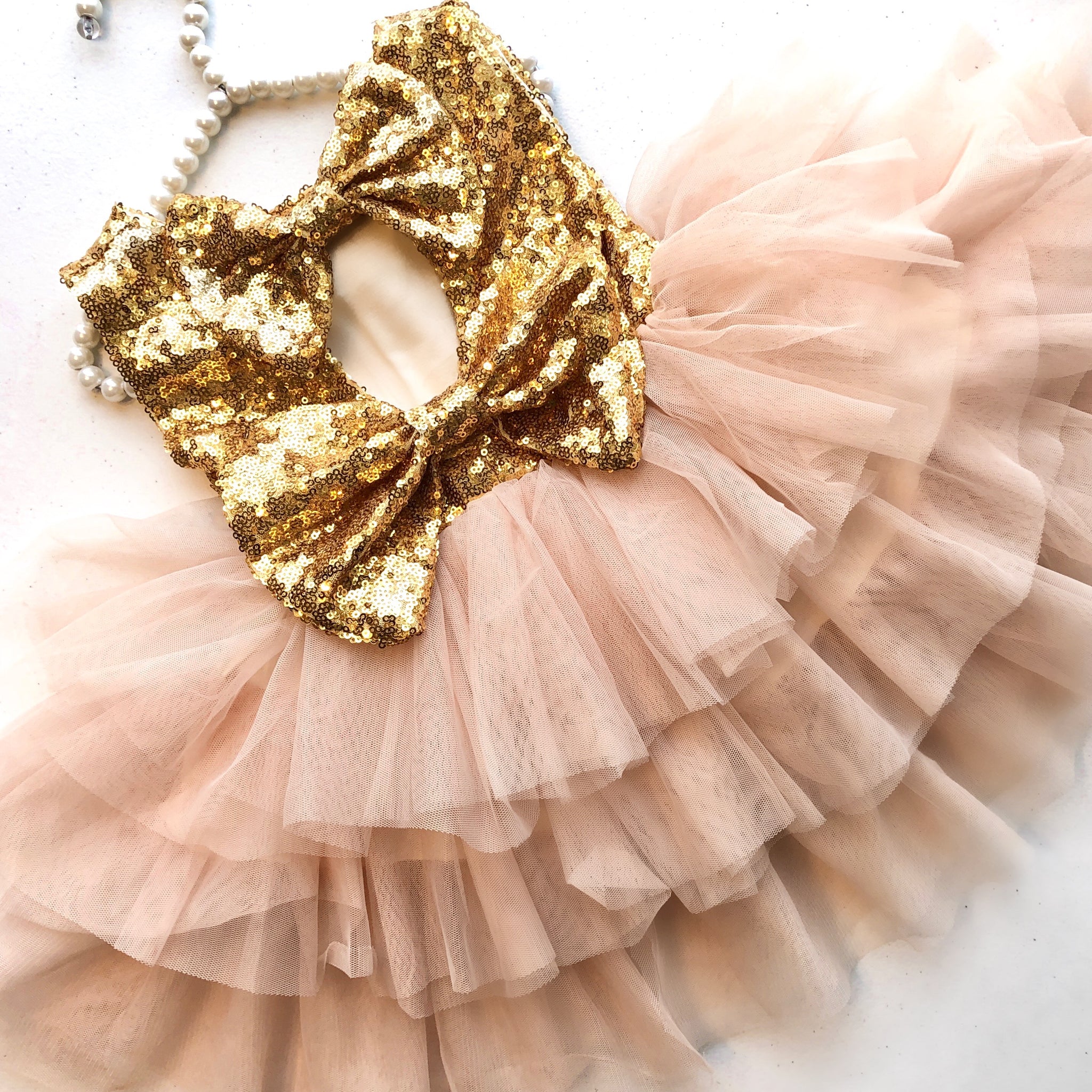 Fancy Toddler Dress, Toddler Birthday Dress, Formal Toddler Dresses Dress & Bow / 4T