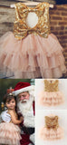 Fancy 1st Birthday Dress Pink and Gold