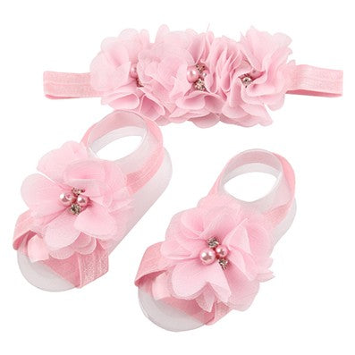 Buy Vimbo Pearl Barefoot Sandals, 7 Pairs Adorable Baby Girl Barefoot  Sandals - 7 Pairs of Lovely Flower Foot Jewelry for 3 Months to 4 Years Old  Online at Lowest Price Ever