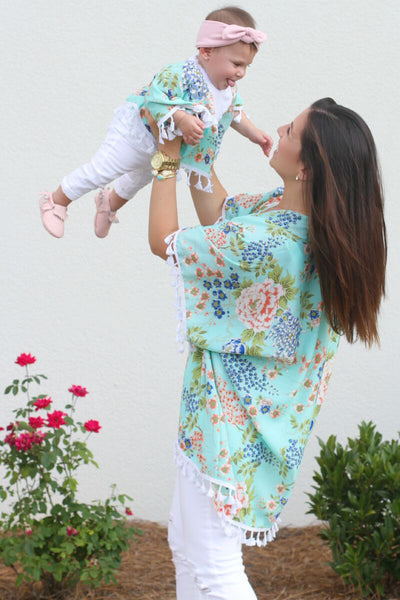 Mommy and Me Floral Kimono