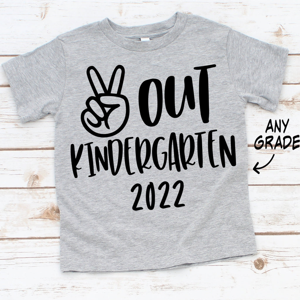 PEACE OUT KINDERGARTEN TEE