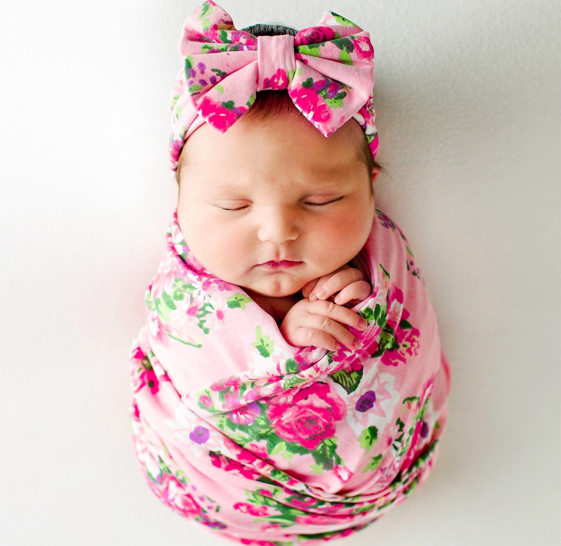 Personalized swaddle girl sales