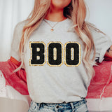 BOO Halloween Chenille Patch Sweatshirt