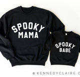 Spooky Mama & Spooky Babe Sweaters - Black