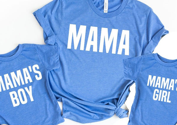 Mommy & Me Matching Shirts - Blue