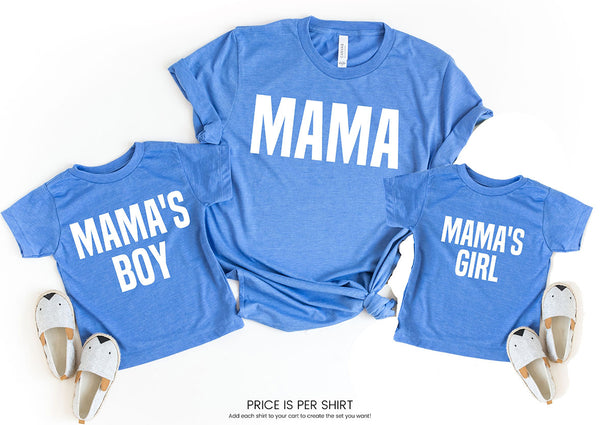 Mommy & Me Matching Shirts - Blue