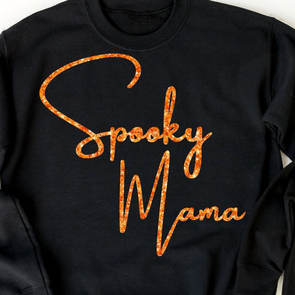 Spooky Mama & Spooky Babe Sparkle Sweaters