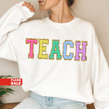 TEACH Letter Patch Sweatshirt